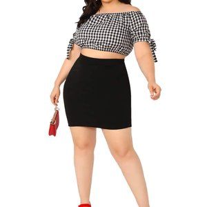Women's Plus Above Knee Skirt